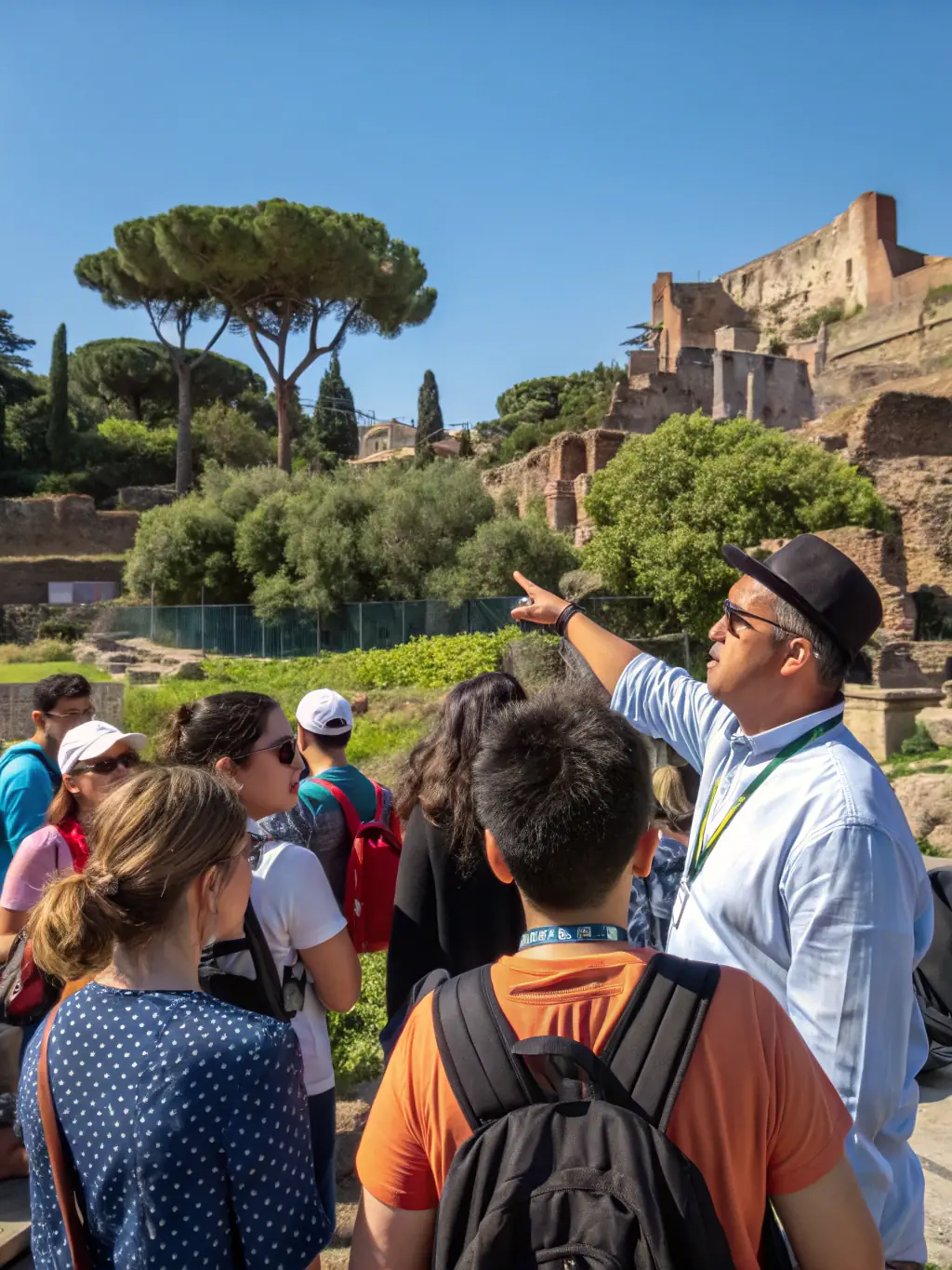 Participants on a guided tour of a historical site in Liginiac, France, showcasing the cultural exploration opportunities provided by ASSOC DES AMIS DE LA LICORNE.